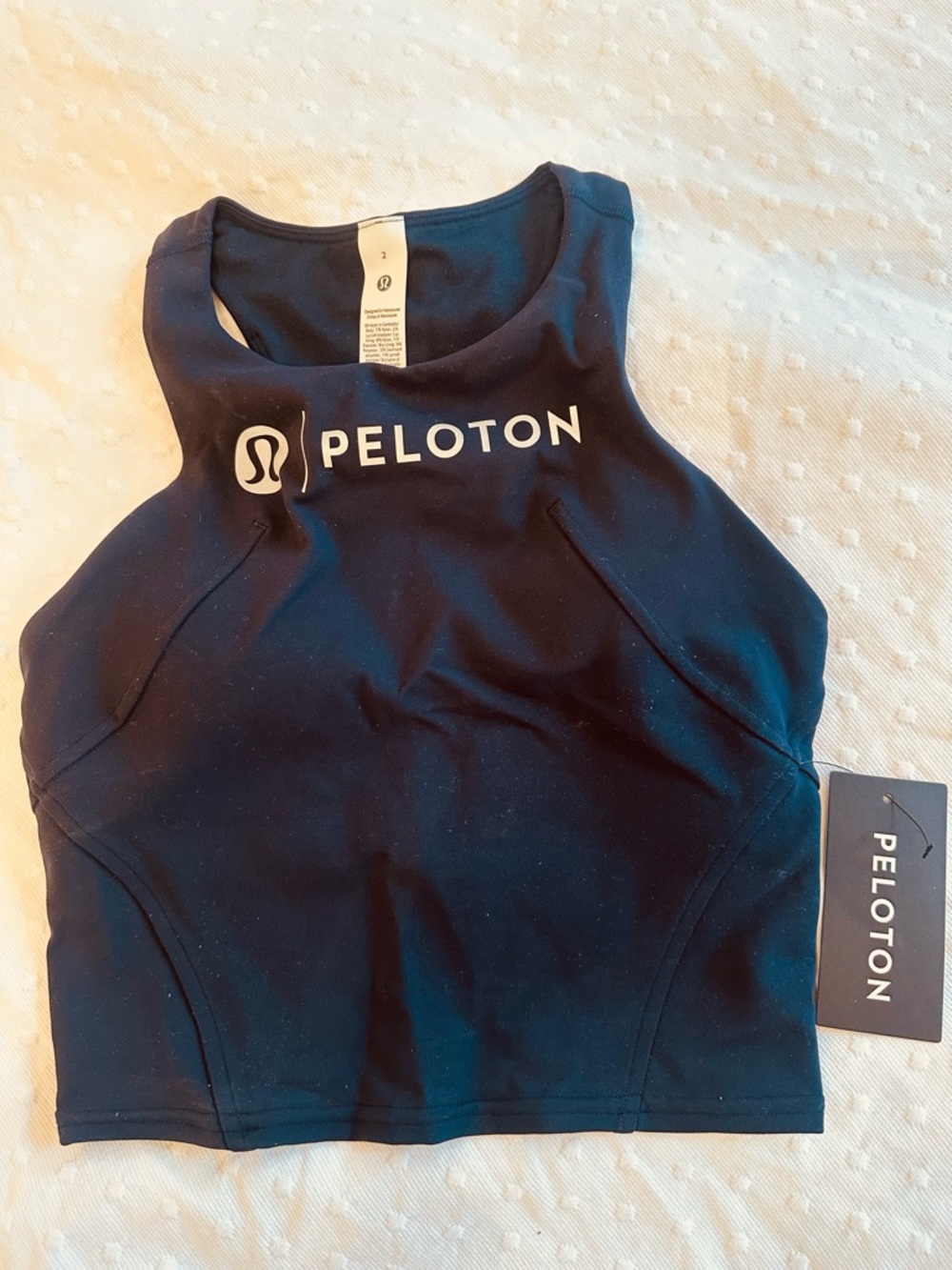 Peloton Black Wunder Train Racerback Tank Tag